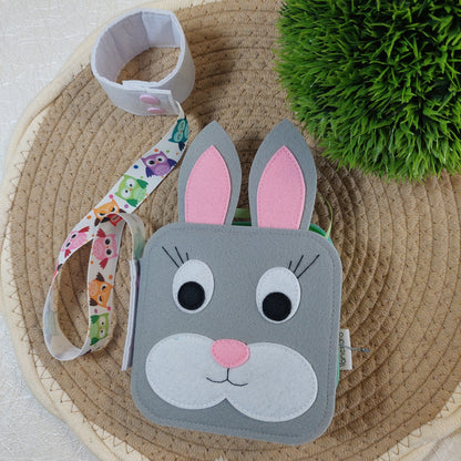 Filcové putko na MINI BOOK - 2 typy uchytenia - Strih PDF s fotonávodom