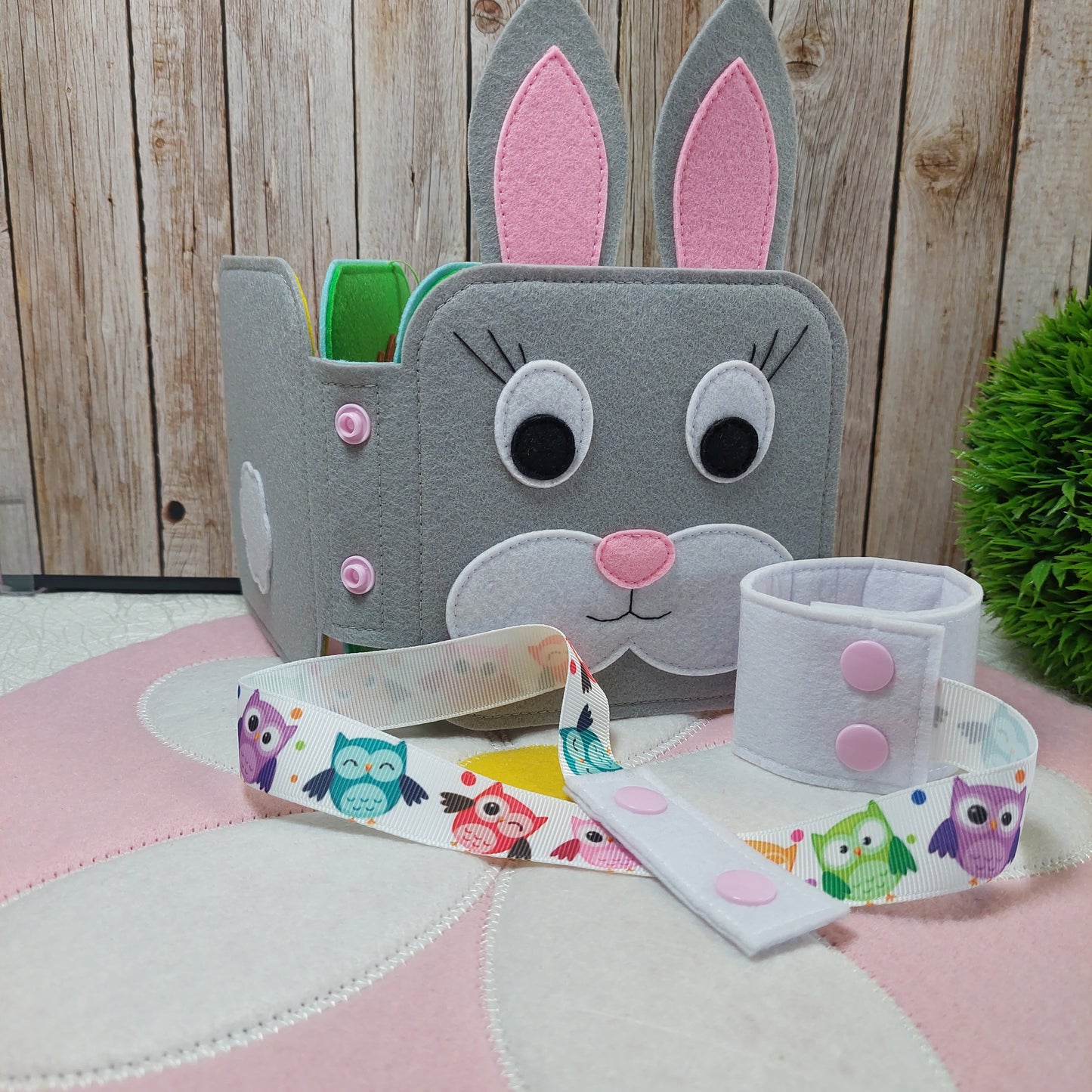 Filcové putko na MINI BOOK - 2 typy uchytenia - Strih PDF s fotonávodom