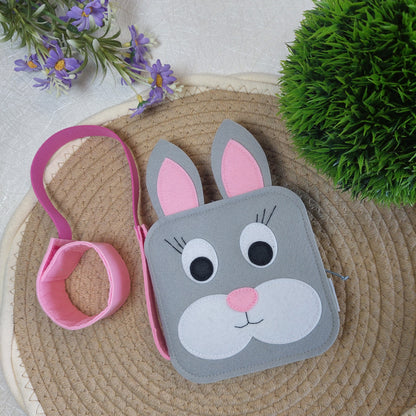 Filcové putko na MINI BOOK - 2 typy uchytenia - Strih PDF s fotonávodom