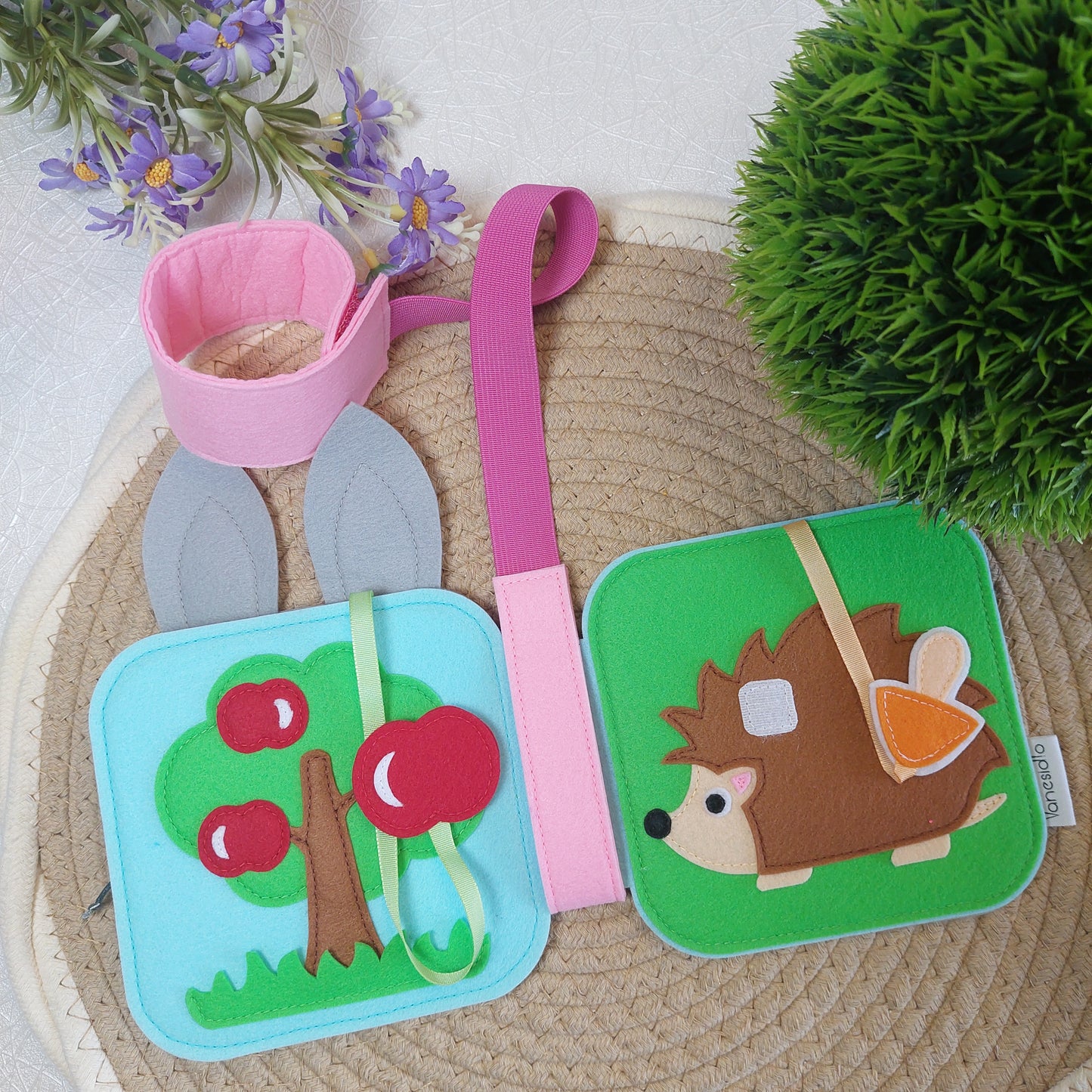 Filcové putko na MINI BOOK - 2 typy uchytenia - Strih PDF s fotonávodom