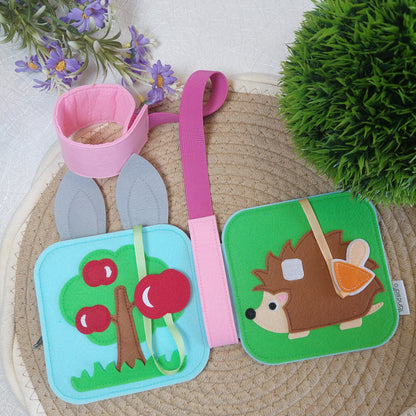 Filcové putko na MINI BOOK - 2 typy uchytenia - Strih PDF s fotonávodom