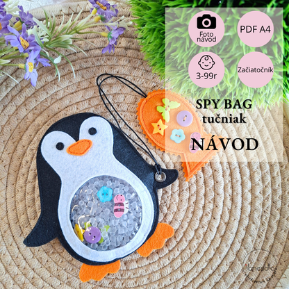 SPY BAG Tučniak - Strih PDF s fotonávodom